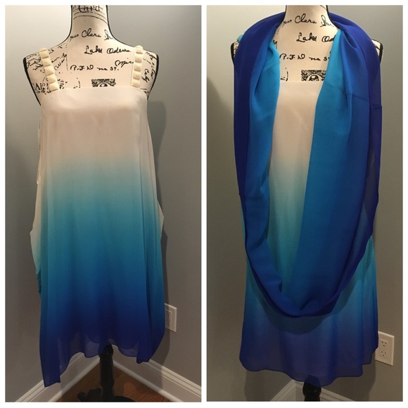 ‼️ ONE DAY SALE‼️ Badgley Mischka Ombré Dress - Picture 3 of 16